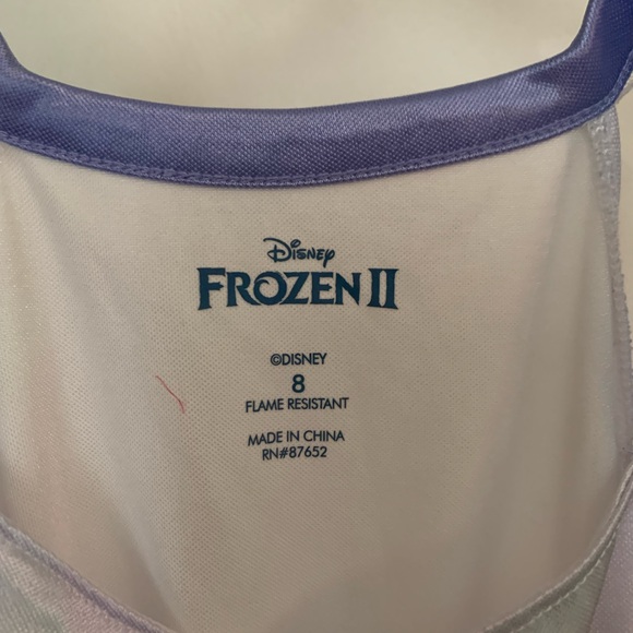Disney Frozen Kids Elsa Nightgown- White and Blue - Picture 4 of 6